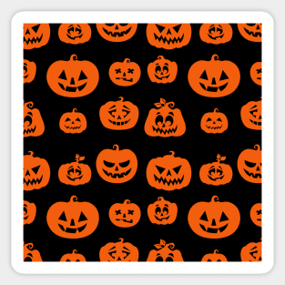 Jack O'lantern Pumpkin pattern Sticker